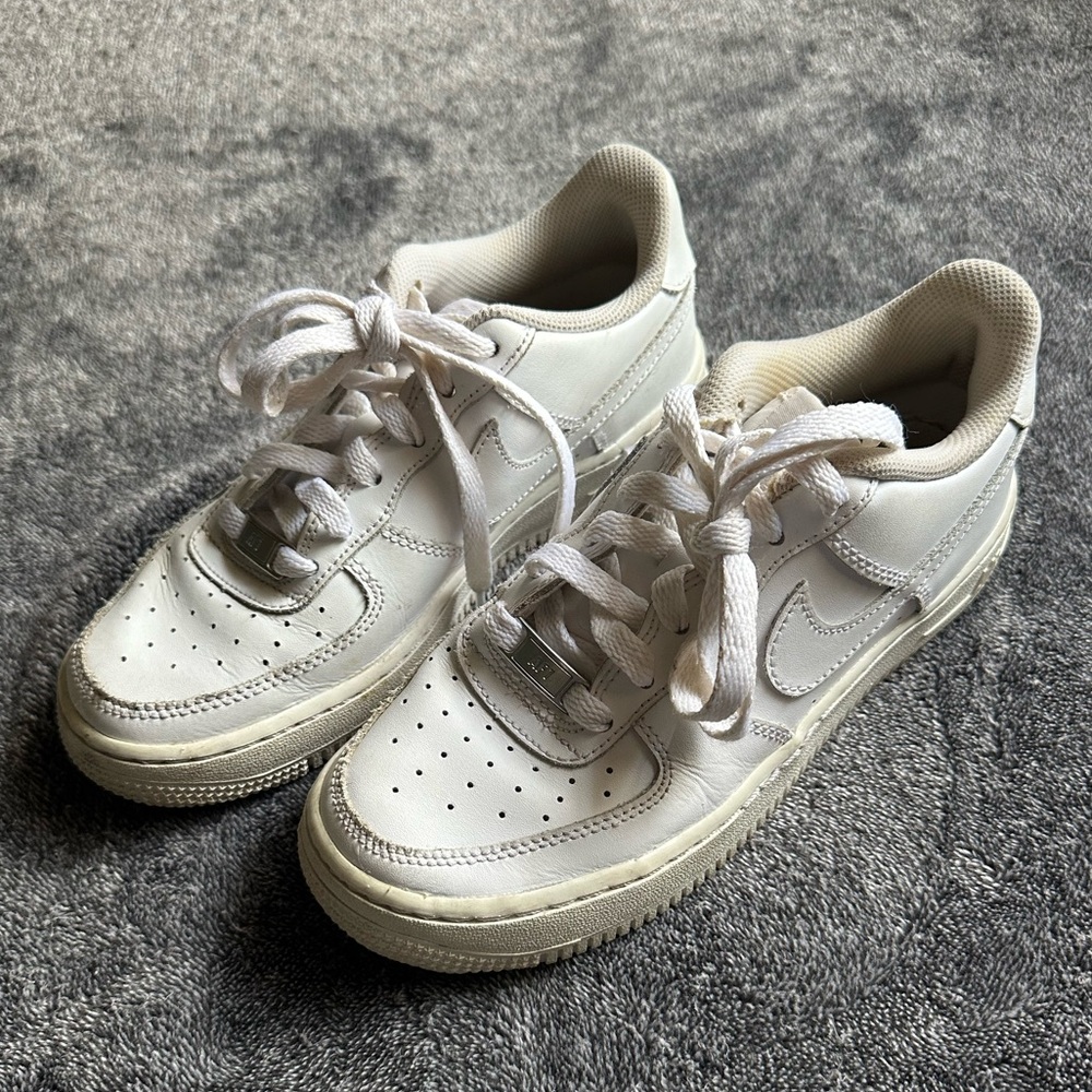 Nike Kids' White Leather Sneakers Air Force 1